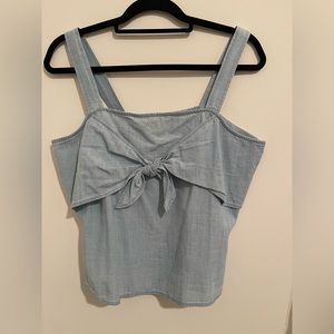 Madewell Chambray Crop Tank, Size 12